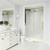Vigo Elan Cass Aerodynamic 48 In. x 76 In. Frameless Sliding Shower Door In Matte Brushed Gold