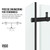 Vigo 35 in. L x 46 in. W x 76 in. H Elan E-Class Frameless Shower Enclosure In Matte Black