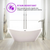 Vanity Art VA6807-BN 71" Freestanding Acrylic Soaking Bathtub - White/Brushed Nickel Trim