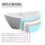 Vanity Art VA6807-PC 71" Freestanding Acrylic Soaking Bathtub - White/Polished Chrome Trim