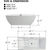 Vanity Art VA6821-SORB 59" Freestanding Acrylic Soaking Bathtub - White/Oil Rubbed Bronze Trim