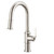 Gerber D454437SS Kinzie Single Handle Pull-Down Kitchen Faucet w/ Snapback Retraction 1.75gpm - Stainless Steel