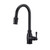 Gerber D454057BS Opulence Single Handle Pull-Down Kitchen Faucet w/ Snapback Spray - Satin Black