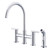 Gerber D424458 Parma Two Handle Bridge Kitchen Faucet with Side Spray 1.75gpm Chrome