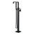 Gerber D300544BST Square Floor Mount Tub Filler Faucet Trim Kit with Rectangular Handshower 1.75gpm - Satin Black