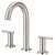 Gerber D303658BN Parma Trim Line Two Handle Widespread Lavatory Faucet w/ Metal Touch Down Drain 1.2gpm - Brushed Nickel