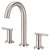 Gerber Parma Trim Line Two Handle Widespread Lavatory Faucet w/ Metal Touch Down Drain 1.2gpm - Brushed Nickel - D303658BN