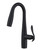 Gerber Selene Single Handle Pull-Down Prep Faucet w/ Snapback 1.75gpm - Satin Black - D150612BS