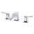 Gerber Avian Two Handle Widespread Lavatory Faucet w/ Metal Touch Down Drain 1.2gpm Chrome - D304119
