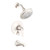 Gerber Lemora Single Handle Tub & Shower Faucet Trim Kit & Treysta Cartridge with Diverter on Valve 1.75gpm - Brushed Nickel - D501034BNTC