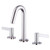 Gerber Amalfi Trim Line Two Handle Widespread Lavatory Faucet w/ Metal Touch Down Drain 1.2gpm - Chrome - D303130