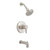 Gerber D511030BNTC Amalfi Single Handle Tub & Shower Faucet Trim Kit w/Diverter on Spout & Treysta Cartridge 1.75gpm - Brushed Nickel