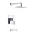 Gerber Avian Single Handle Tub & Shower Faucet Trim Kit & Treysta Cartridge 1.75gpm - Chrome - D501019TC