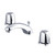 Gerber G004307161 Classics Two Handle Lavatory Faucet w/ Metal Handles & Metal Pop-Up Drain w/ Flex Connections 1.2gpm - Chrome