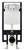 ALFI White Dual Flush Wall Mounted Toilet Tank Carrier for WD101, WD332, WD333