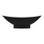 Alfi AB9991BM Black Matte 71" Solid Surface Resin Free Standing Hammock Style Bathtub