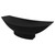 ALFI Black Matte 71" Solid Surface Resin Free Standing Hammock Style Bathtub - AB9991BM
