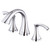 Gerber D304222 Antioch Two Handle Widespread Lavatory Faucet w/ Metal Touch Down Drain 1.2gpm - Chrome