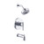 Gerber D511658TC Parma Single Handle Tub & Shower Trim Kit & Treysta Cartridge W/ Diverter On Tub Spout & 5 Function Showerhead 1.75gpm - Chrome