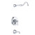Gerber Opulence Single Handle Tub & Shower Trim Kit & Treysta Cartridge w/ Diverter on Valve Less Showerhead - Chrome - D502157LSTC