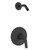 Gerber D500534LSBSTC Lemora Single Handle Shower Only Trim Kit & Treysta Cartridge Less Showerhead - Satin Black