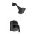 Gerber D501518BSTC Vaughn Single Handle Shower Only Trim Kit & Treysta Cartridge 1.75gpm - Satin Black