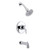 Gerber Amalfi Single Handle Tub & Shower Trim Kit w/ Diverter on Spout & Treysta Cartridge 1.75gpm - Chrome - D511030TC