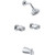 Gerber G0048720 Classics Two Handle Threaded Escutcheon Tub & Shower Faucet with IPS/Sweat Connections 1.75gpm -Chrome