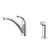 Gerber G0040012 Viper Single Handle Kitchen Faucet with Side Spray & Deck Plate 1.75gpm Aeration/2.2gpm Spray -Chrome