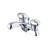 Gerber G0053120 Hardwater Two Handle Centerset Lavatory Faucet w/ Metal Pop-Up Drain 1.2gpm -Chrome