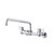 Gerber G0042630 Classics Two Handle Wall Mount Kitchen Faucet w/ 12" Spout 1.75gpm -Chrome