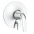 Gerber Lemora Single Handle Valve Only Trim Kit & Treysta Cartridge with Diverter on Valve -Chrome - D500434TC