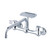 Gerber Classics Two Handle Wall Mount Kitchen Faucet w/ 8" Spout & Soap Dish 1.75gpm -Chrome - G0042691
