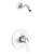 Gerber D500534LSTC Lemora Single Handle Shower Only Trim Kit & Treysta Cartridge Less Showerhead -Chrome