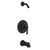 Gerber D510022LSBSTC Antioch Single Handle Tub & Shower Trim Kit & Treysta Cartridge w/ Diverter on Spout Less Showerhead -Satin Black