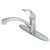 Gerber Viper Single Handle Kitchen Faucet w/out Spray & w/ Deck Plate 1.75gpm - Chrome - G0040010