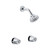 Gerber G0048220 Classics Two Handle Threaded Escutcheon Shower Only Faucet with IPS/Sweat Connections 1.75gpm - Chrome