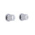 Gerber G074777183 Classics Two Handle Straight Pattern Shower Fittings Sweat 3/4" Connections w/ Metal Fluted Handles - Chrome