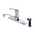 Gerber G0040212 Maxwell Single Handle Kitchen Faucet with Side Spray 1.75gpm Aeration/2.2gpm Spray - Chrome