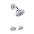 Gerber Classics 3-3/8" Centers Two Handle Shower Only Faucet with Showerhead 2.0gpm - Chrome - G0047920