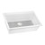 Ruvati 27 x 20 inch Drop-in Topmount Granite Composite Single Bowl Kitchen Sink - Arctic White - RVG1027WH