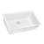 Ruvati 27 x 18 inch Granite Composite Undermount Single Bowl Kitchen Sink - Arctic White - RVG2027WH