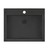 Ruvati 21 x 17 inch Gunmetal Black Drop-in Topmount Bathroom Sink Stainless Steel - RVH5110BL