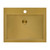 Ruvati 21 x 17 inch Brushed Gold Drop-in Topmount Bathroom Sink Polished Brass Stainless Steel - RVH5110GG