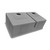 Ruvati 30-inch Low-Divide Undermount Rounded Corners 60/40 Double Bowl 16 Gauge Stainless Steel Kitchen Sink - RVH7357
