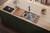 Ruvati 45-inch Workstation Two-Tiered Ledge Kitchen Sink Drop-in Topmount 16 Gauge Stainless Steel - RVH8433