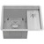 Ruvati Glass Rinser Sink 22 inch Workstation for Wet Bar Bottle Washer Undermount - RVH8542ST