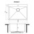 Ruvati Topmount Laundry Utility Sink 27 x 22 x 12 inch Rounded Corners Deep 16 Gauge Stainless Steel - RVU6027