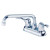 Gerber Allerton Two Handle Laundry Faucet 4" Centers 8" Spout 2.2gpm - Chrome - G0049274