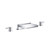 Flusso 3 Hole Deck Mount Cascade / Sheet Flow Roman Tub Faucet - Brushed Nickel - 100.2410CFBN